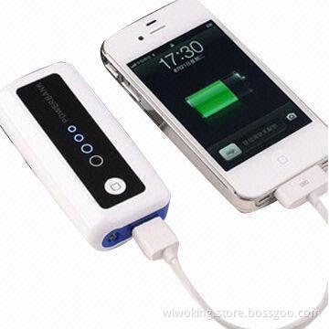 LED Portable Power Banks and Mobile Chargers for iPhone and iPad with 5,600mAh Capacity
